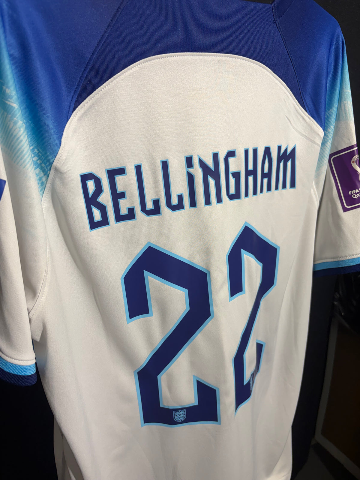 England 2022 Hemmatröja #22 Bellingham – Storlek L