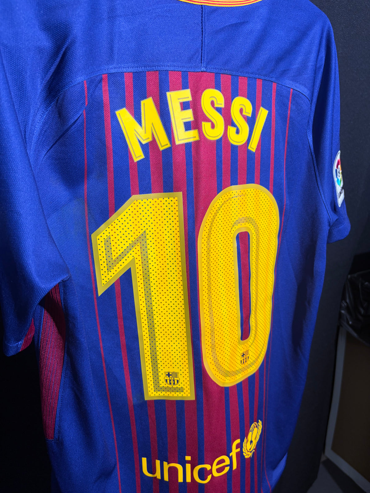 Barcelona 2017/18 Hemmatröja #10 Messi – Storlek S