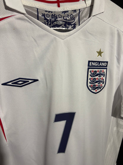 England 2006/07 Hemmatröja #7 Beckham – Storlek M