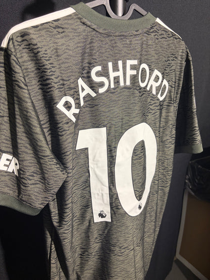 Manchester United 2020/21 Bortatröja #10 Rashford – Storlek S