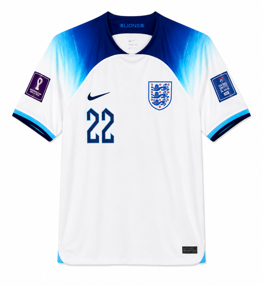England 2022 Hemmatröja #22 Bellingham