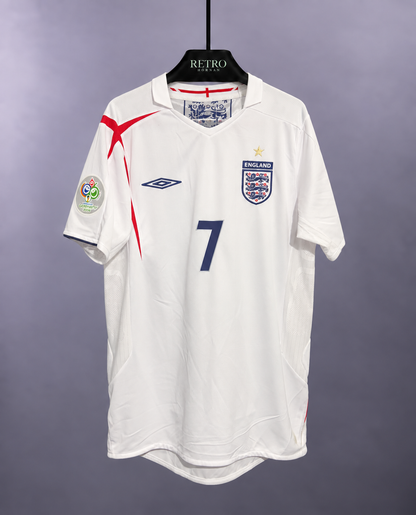 England 2006/07 Hemmatröja #7 Beckham – Storlek M