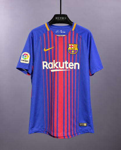 Barcelona 2017/18 Hemmatröja #10 Messi – Storlek S