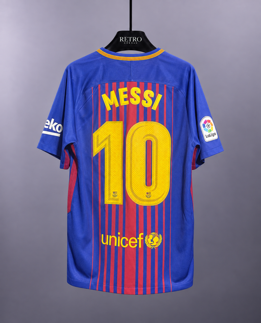 Barcelona 2017/18 Hemmatröja #10 Messi – Storlek S